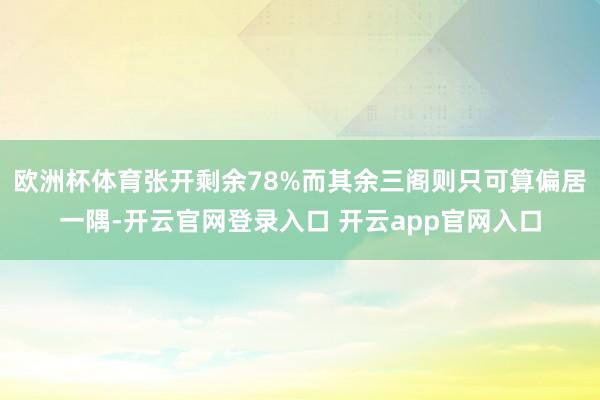 欧洲杯体育张开剩余78%而其余三阁则只可算偏居一隅-开云官网登录入口 开云app官网入口